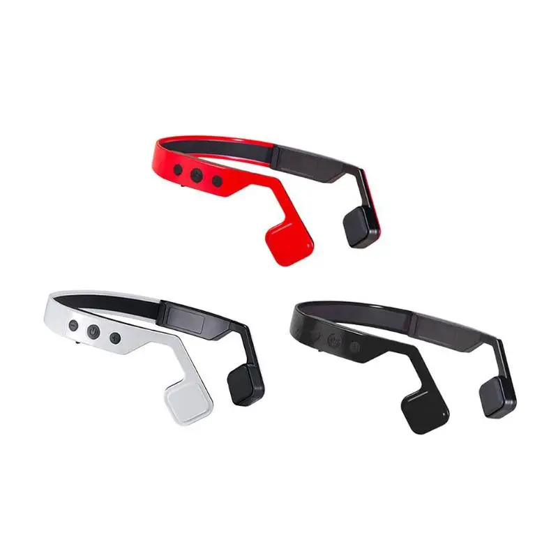 

3 Colors Wireless Bone Conduction HiFi Bluetooth Earphone Running Sport Neckband Headsets Eadbuds Headphone for Xiaomi Iphone