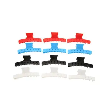 

12pcs/set Salon Hairdressing Hairdresser Butterfly Hairpin Clips Clamps Professional Barber Headdress Section Hair Styling Tools