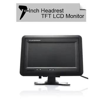 

BEESCLOVER Headrest/Stand In-Car TFT LCD Monitor- 7 Inch Reversing Rear View Display -Black Rear View Display System rNO
