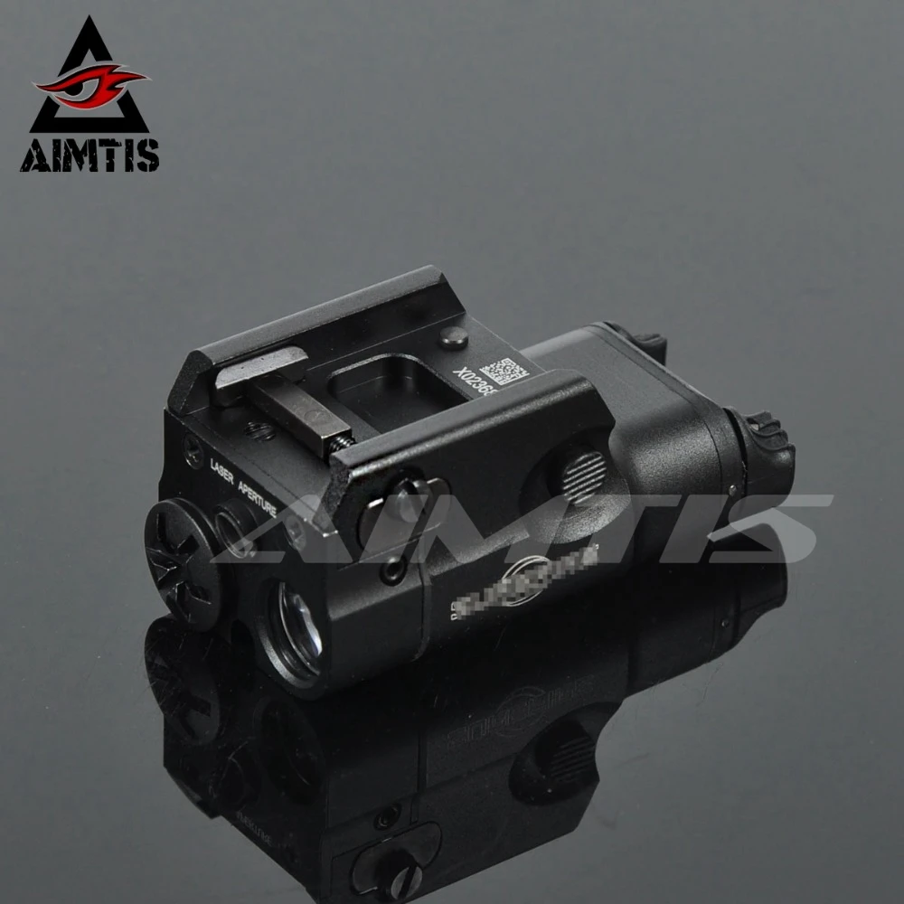 Lanterna com Ponto Aimtis Laser Compacto Pistola Vermelho Tático Led Mini Branca 200 Lumens Airsoft Lanterna Xc2 Luz