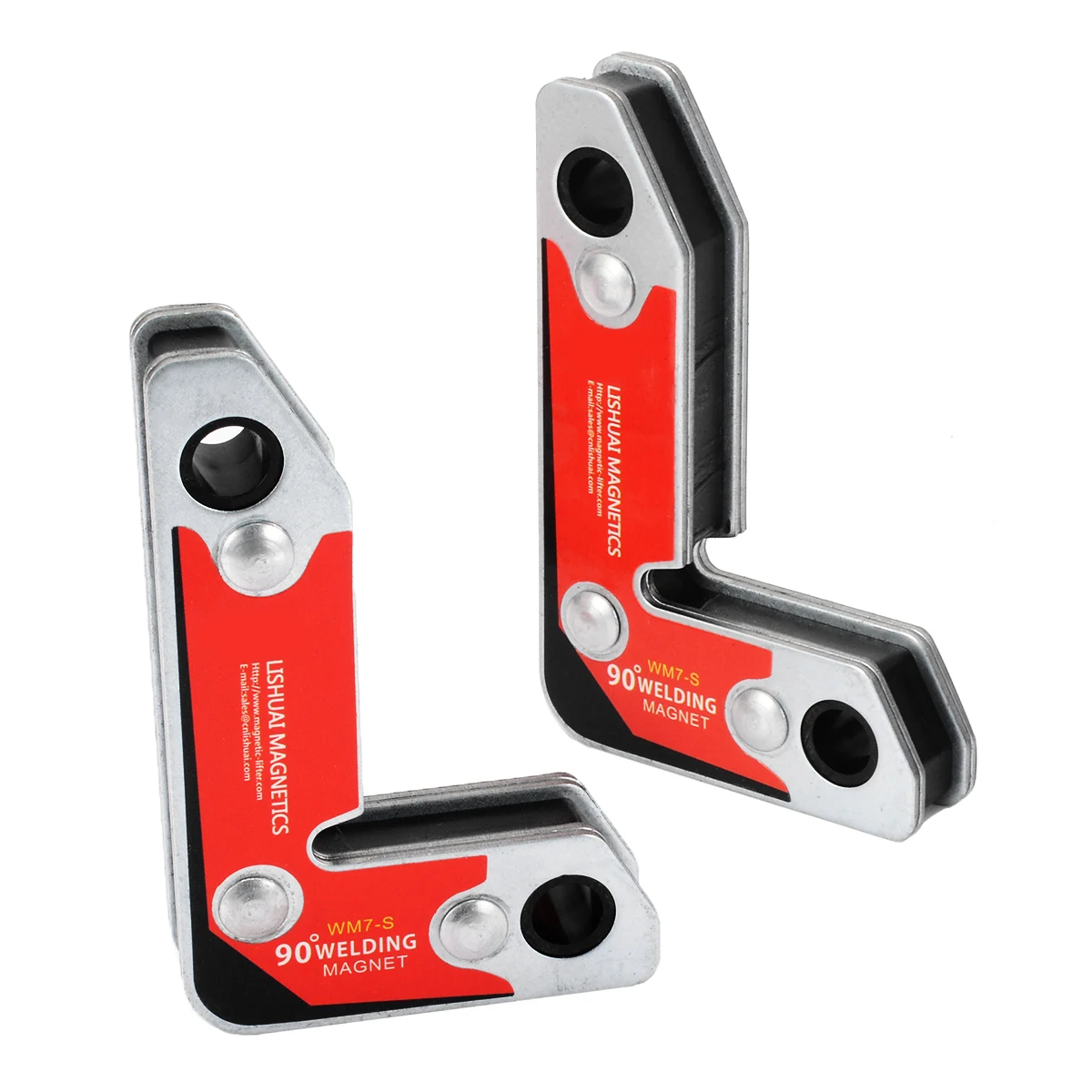 

2Pcs 30 60 90 Degree Welding Magnet Clamp Magnetic Holder Fixer Welder Tool For Welding Magnetic Materials