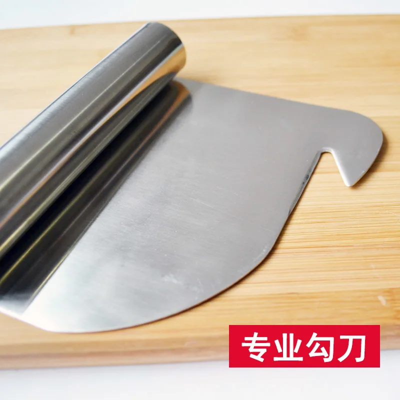 Thickening professional slicing knife pure stainless steel noodle cutter special face hook Shanxi noodle roller kitchen tool