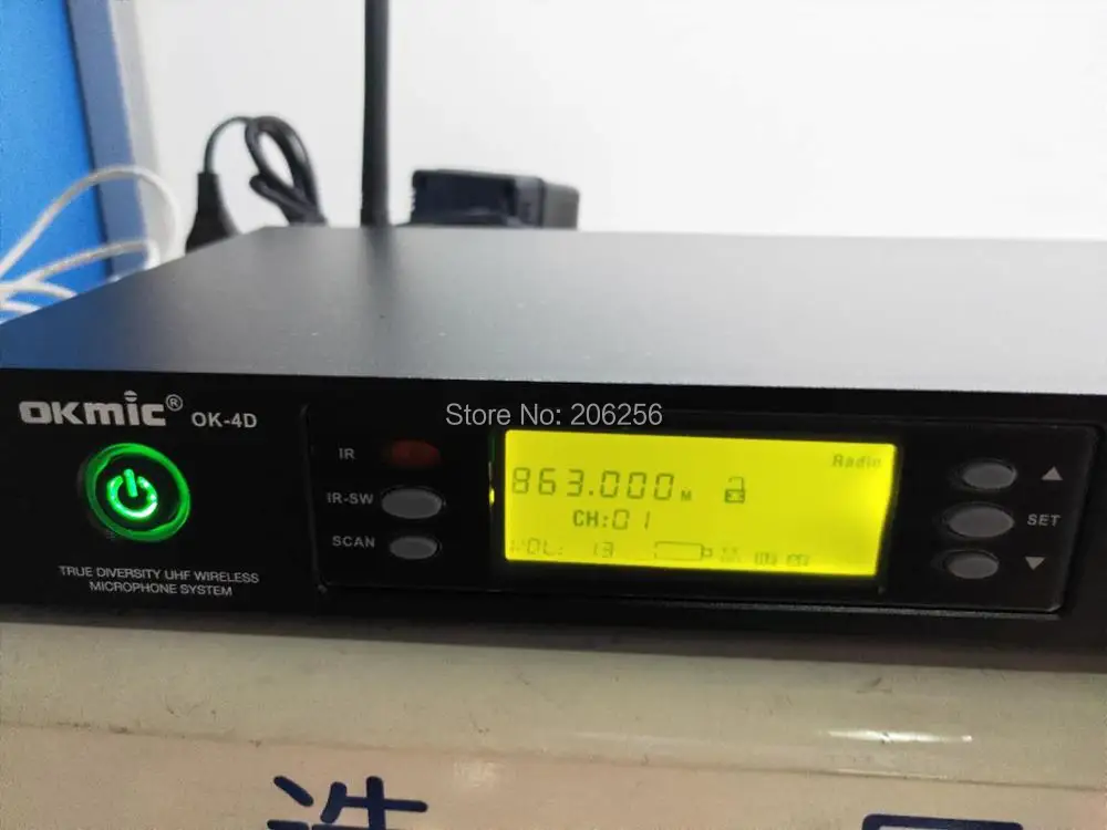 Новая беспроводная микрофонная система OKMIC OK 4D/2H профессиональная UHF/PLL истинное