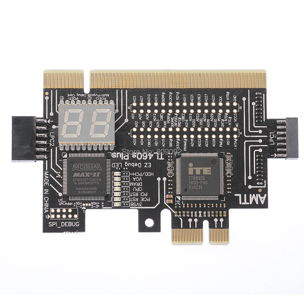 Comprar Ordenador portátil Universal y ordenador PCI PCI E mini PCI E LPC placa madre Analizador de prueba de diagnóstico probador de tarjetas de depuración para ordenador portátil de escritorio