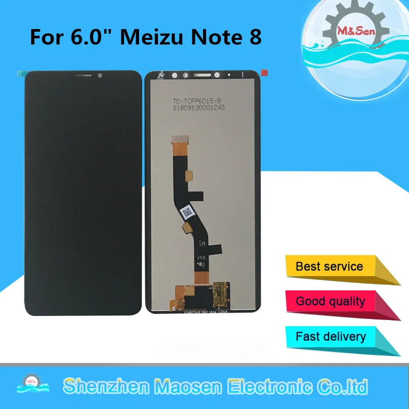 Оригинальный M &amp Sen для 6 0 &quotMeizu Note 8 M822H ЖК дисплей + сенсорная панель дигитайзер