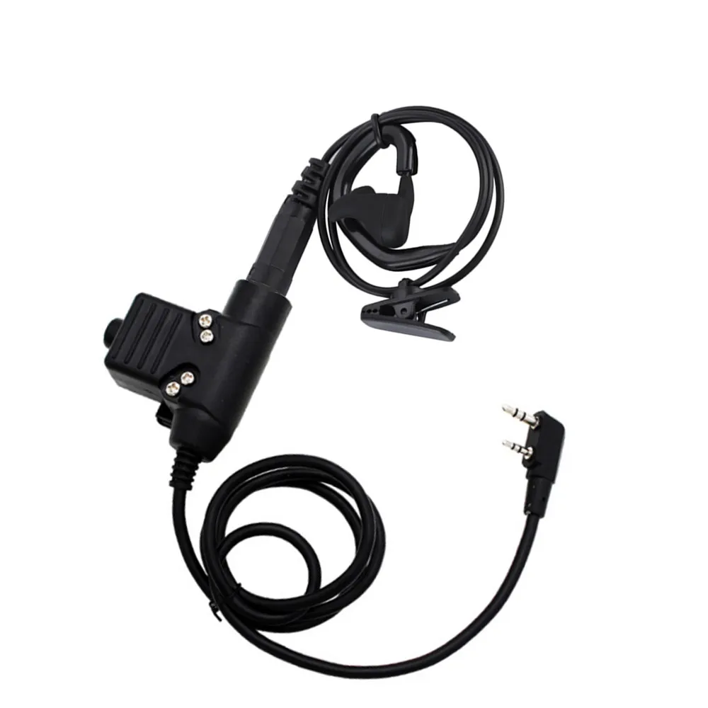 

New-Tactics Ear Bone Vibration Noise Reducing Earpiece With U94 Ptt For Baofeng Uv5r 6r Kenwood Tk3107 Tyt Md380