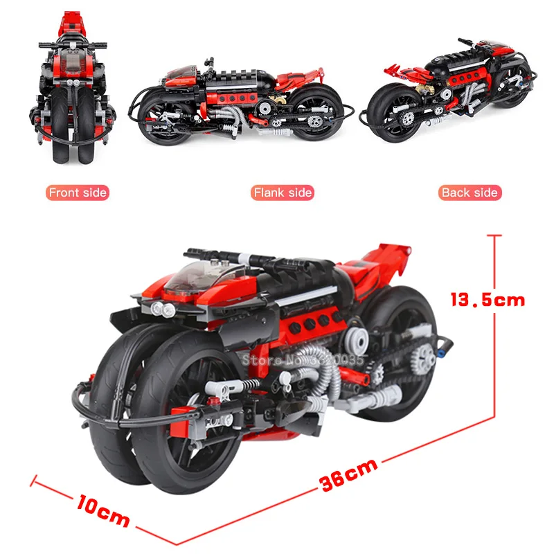 mechanical Building Blocks Technology future motorcycle series city Racing car Suit birthday Gift for boy with legoinglys lepin