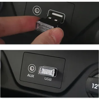 

Car Mini USB LED Interior Decorative Light for Volkswagen Polo Golf 4 6 5 7 POLO Passat B5 B6 B7 tiguan touran X-trail Tiida