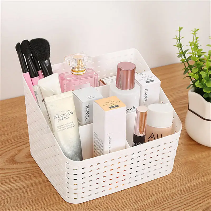 Hot Make Up Jewelry Organizer Box Makeup Organizer Box For Cosmetics Desk Office Storage Skin Care Case Lipstick Case Sundries