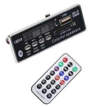 

Car aux player usb/sd/audio fm/bluetooth MP3 decoding board with remote control