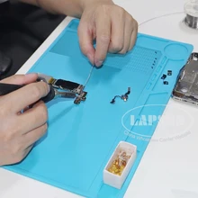 Теплоизоляция силиконовый коврик BGA пайки Ремонт станции горячий пистолет партнер микроскоп обслуживания платформы для сотового телефона