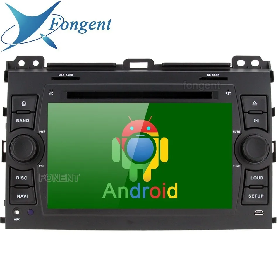 Android Unit for Toyota Land Cruiser Prado 120 2003 2004 2005 2006 2007 2008 2009 Car Stereo Stereo Radio DVD Multimedia Player 