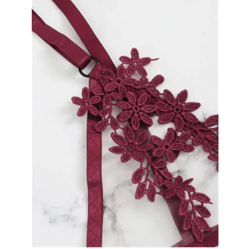 Сексуальное женское нижнее белье бюстгальтер короткие комплекты кружевной