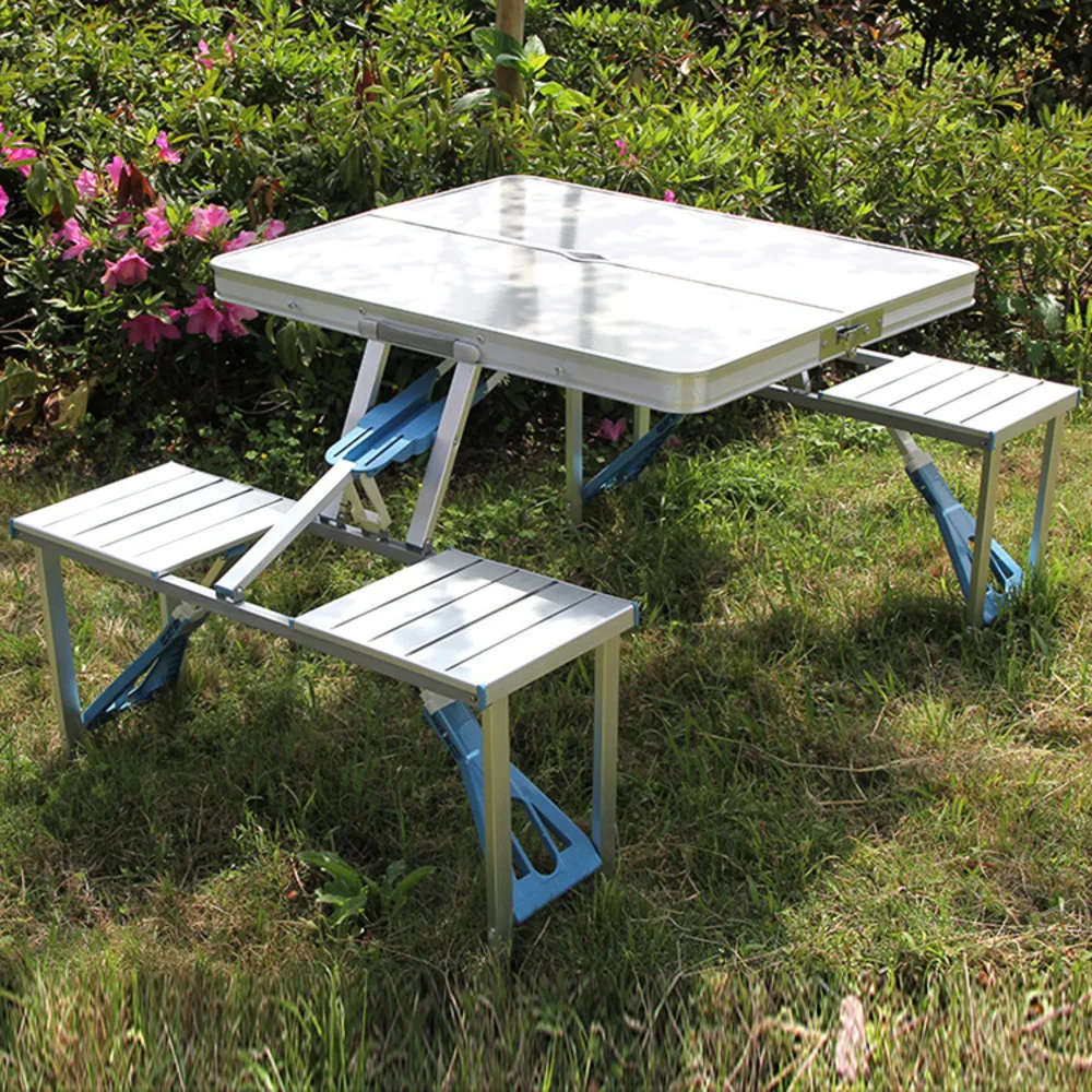 

Portable Table Outdoors Fold Tables And Chairs Aluminium Alloy Leisure Time Stall Table Portable Lin Tai Camp Table