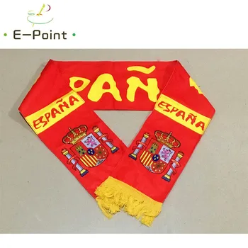 

145*16 cm Size Spain National Football Team Scarf for Fans 2018 Football World Cup Russia Double-faced Velvet Material