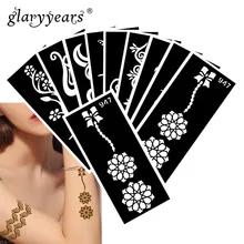 10 шт./компл. для нанесения хны и тату трафарет ручной узор Рисование пастой леди боди-арт тату трафарет пикантный товар Водонепроницаемый HN#51