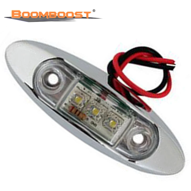 

1 piece high quality white red yellow 12V 24V LED Side Marker Indicator Light Brake Signal Lamp for Car Bus Truck Trailer Lorry