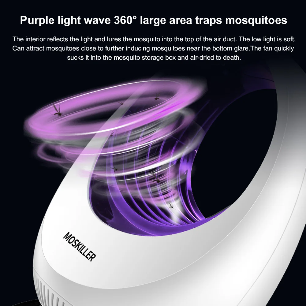 Противомоскитная лампа от комаров на открытом воздухе Москитная репеллент настольное устройство для уничтожения насекомых Мода USB ночник