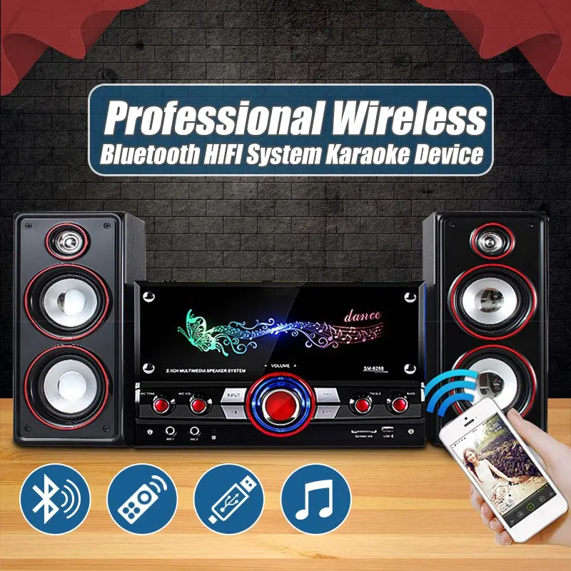 

Home Party Wireless HIFI System Karaoke bluetooth Devices 3D Surround Sound Music Center System for Relaxing Yourself Speakers