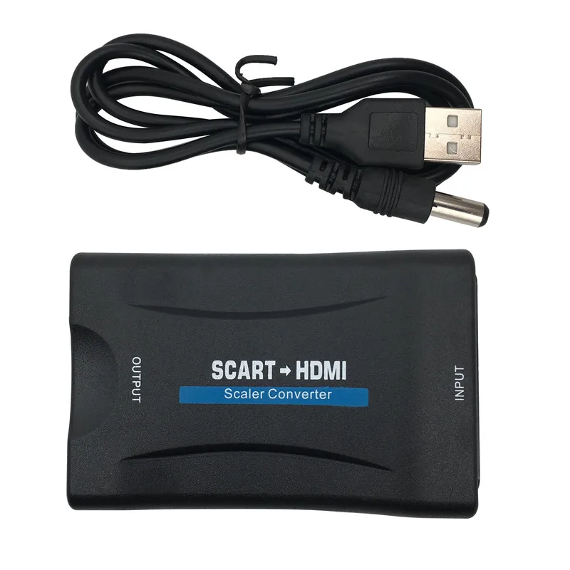 1080P SCART К HDMI видео аудио высококлассный конвертер адаптер для HD TV DVD и