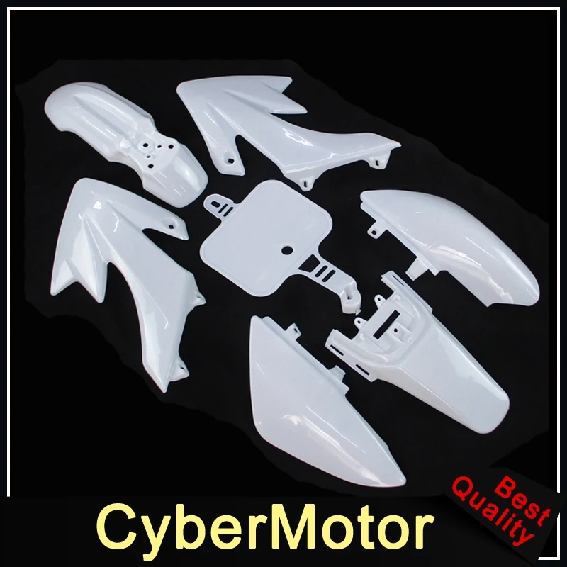 

White Fairing Plastic Fender Body Kits For Honda XR50 CRF50 Pit Dirt Bike SSR Thumpstar YCF Stomp Coolster Pitsterpro 50cc-160cc