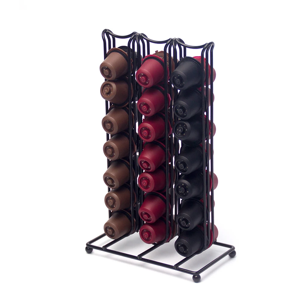  Pod Espresso Storage Rack Coffee Capsule Holders Iron Stand Organizer Dispenser Non Slip Home Filte