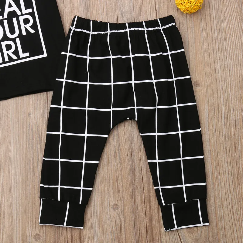 Mini Shatsu Plaid Pencil Baby Pants