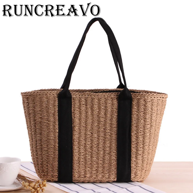 

Summer shoulder Bags For Women 2019 Luxury Handbags Women Bags Designer Famous Brand Ladies Rattan Beach Bag Wicker Straw Bag