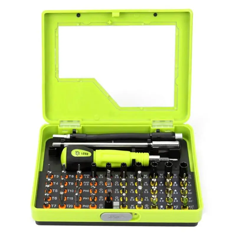 

53 in 1 Multi-Bit Precision Torx Screwdriver Set Tweezer Flexible Drill Shaft Disassembly Screwdriver Repair Open Tool Kit New