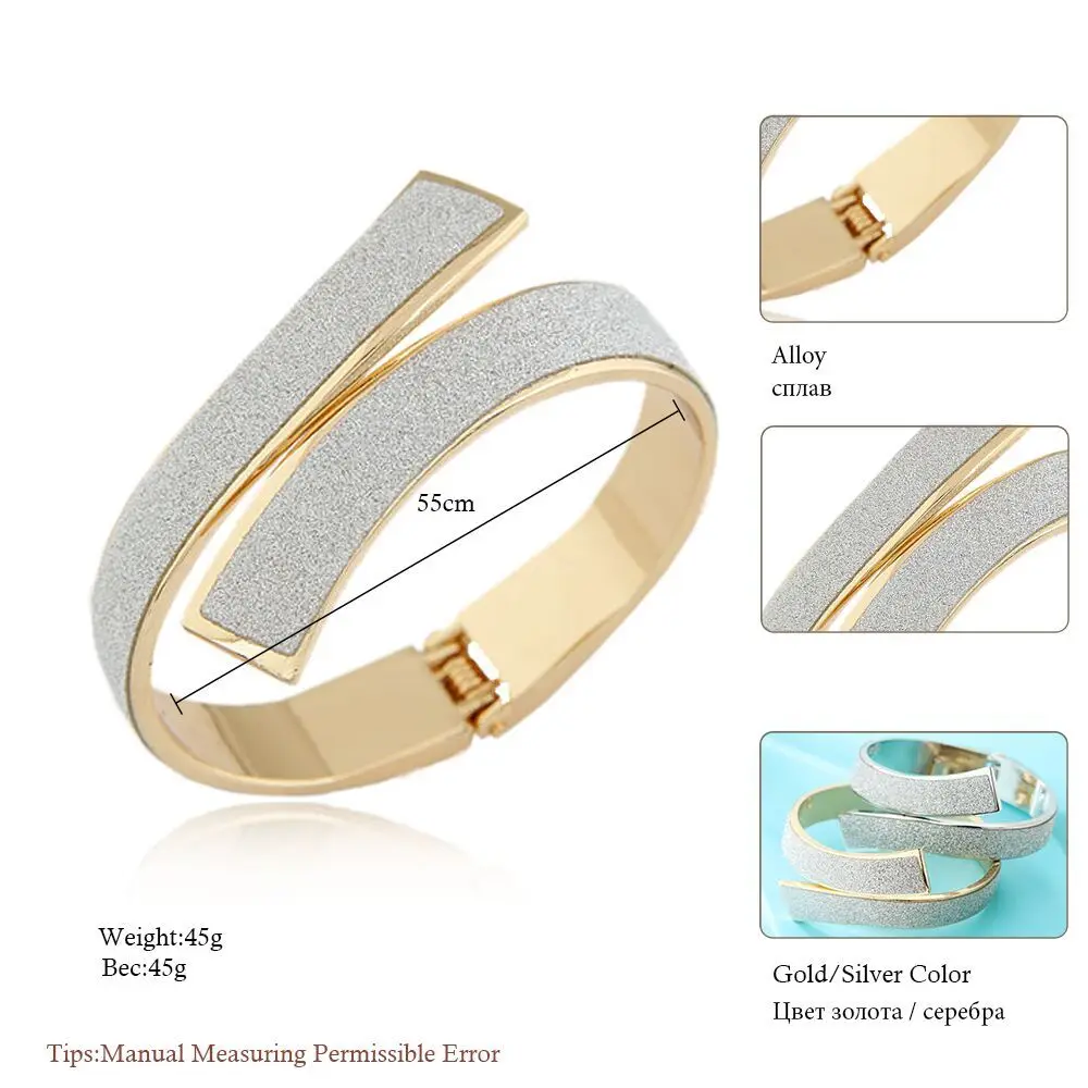 Pulseras Fashion Gold Color Cuff Bracelets & Bangles for Women Men Jewelry Female Charm Bracelet Pulseiras Bijoux Accessories