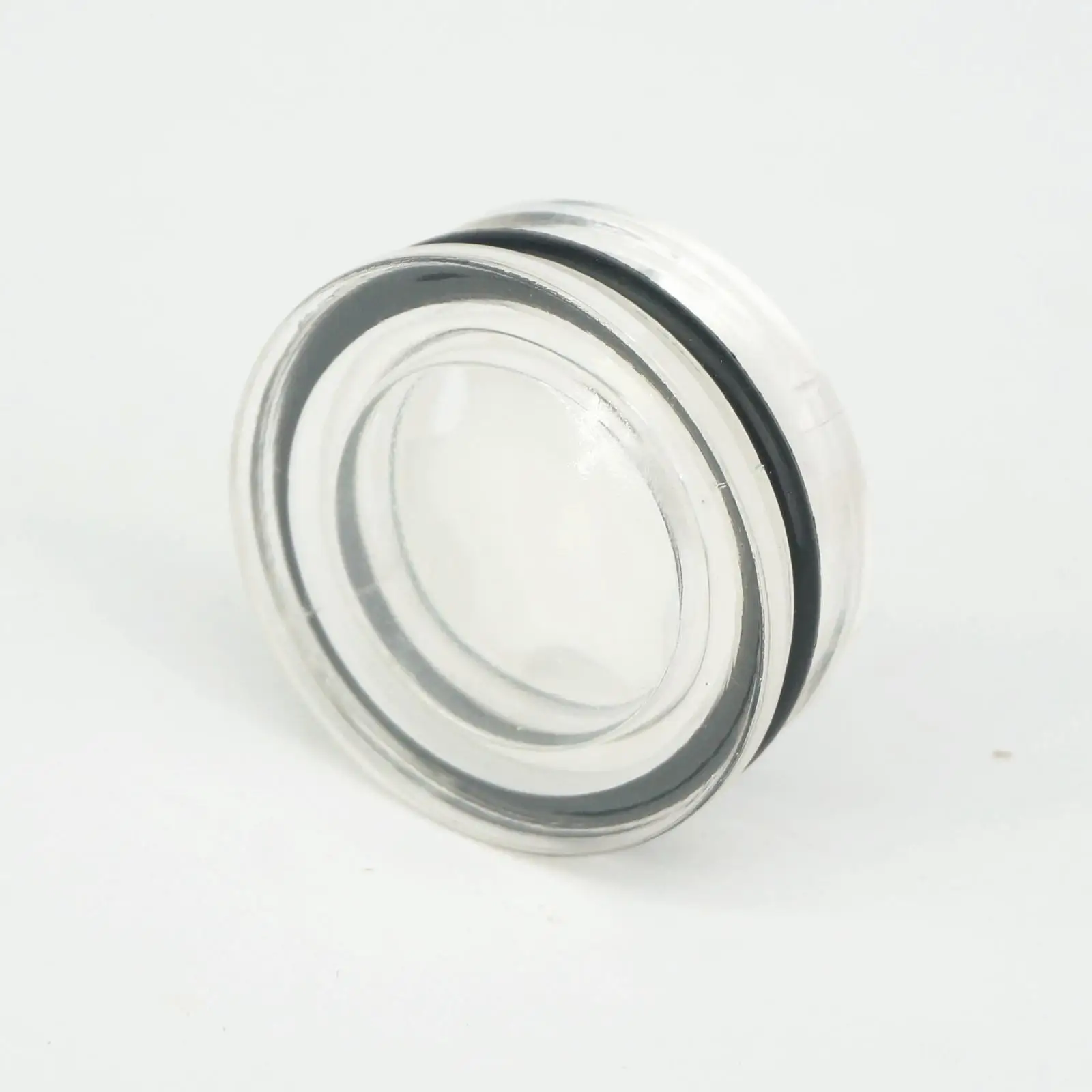 6 piezas de plástico transparente cabeza hexagonal Rosca 20mm Compresor de aire de nivel de aceite mirilla