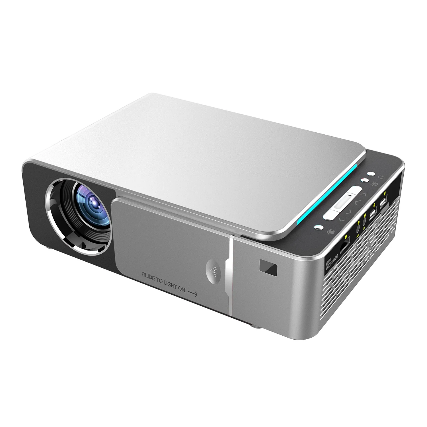  HD Multimedia Portable LED Projector Projector Home Theater HDMI VGA AV USB SD Lamp Remote Control 