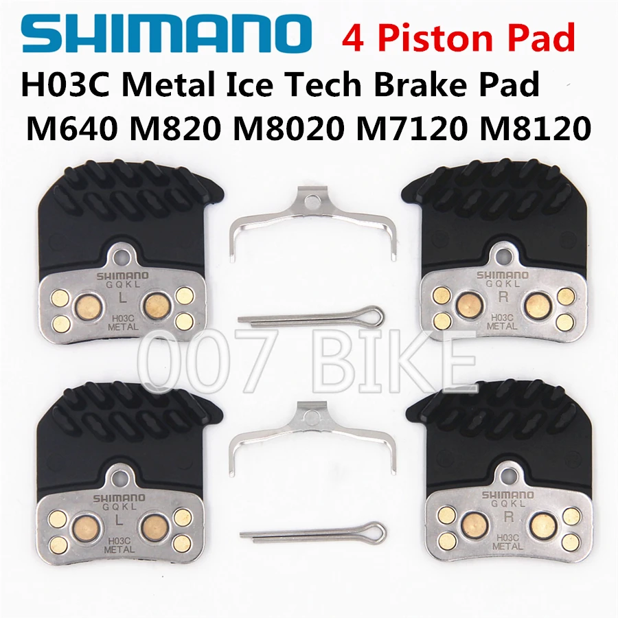 

SHIMANO H03C Metal Brake Pads DEORE XT SAINT ZEE H03A H01A D01S D03S Cooling Fin Ice Tech Brake Pad M8020 M820 M640 brake Pad