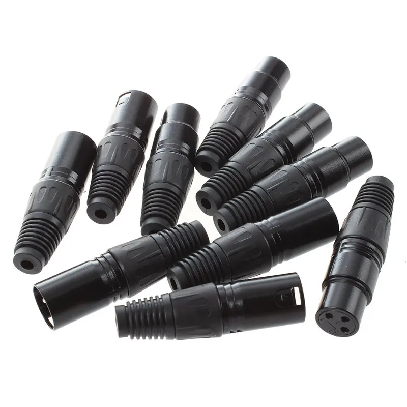 AABB- 5 Pairs Audio Mic Microphone Adapter XLR 3 Pin Male/ Female Connector | Электроника
