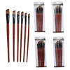 6 Pcs Artist Paint Brushes Set Brown Nylon Hair Acrylic Oil Watercolour By Number Pen Brushes Art Model Paint ► Photo 3/6