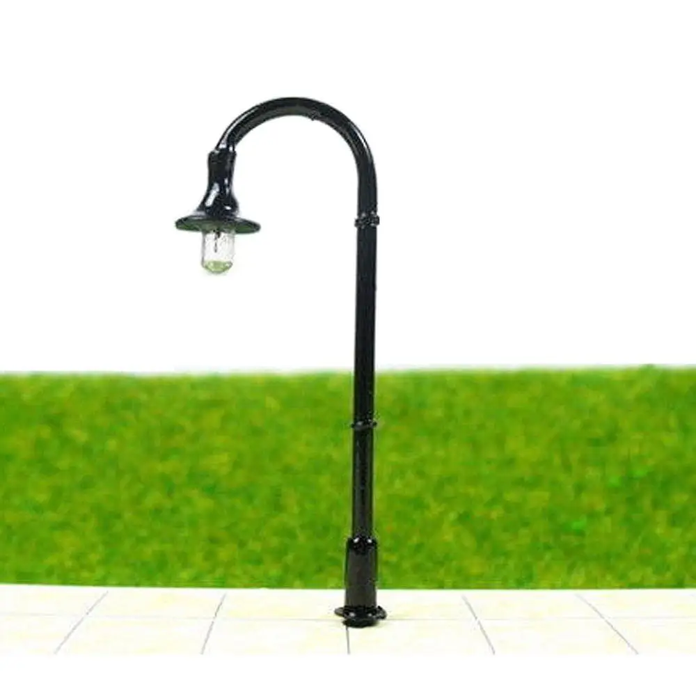 10Pcs 1150 N Scale Model Street Lights Lamppost 4.5cm 12V Model Light