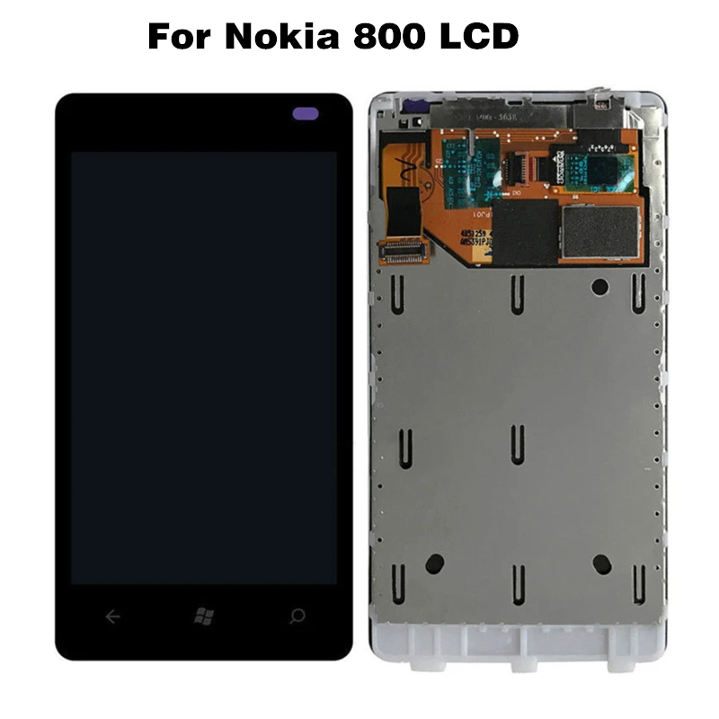 Для NKOIA microsoft lnlia 800 ЖК-дисплей для Nokia Lumia сенсорный экран дигитайзер сборка N