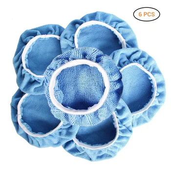 

6Pcs Waxing Polisher Bonnet Buffing Pads Cover Polishing Pads Car Polishing Waxing Buffing Pad Covers Waxing Polisher