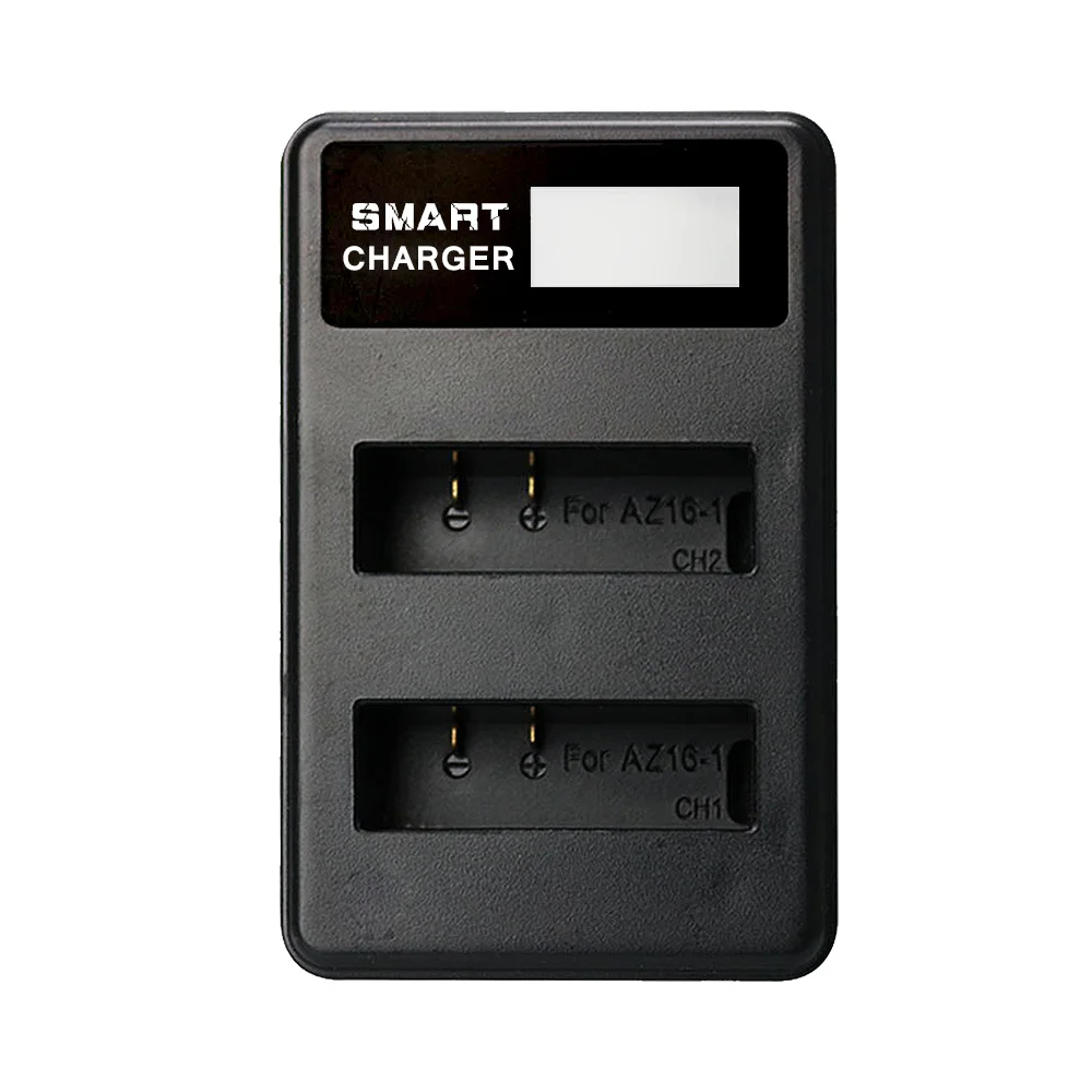 OooSure ЖК дисплей USB двойной зарядное устройство для Xiaomi YI 2 4 к батарея AZ16-1 действие