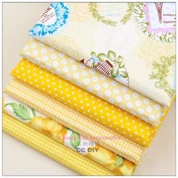 

15721114 , free shipping 50cm*50cm 6 color mix flowers Series cotton fabric,diy handmade patchwork cotton cloth, home textile