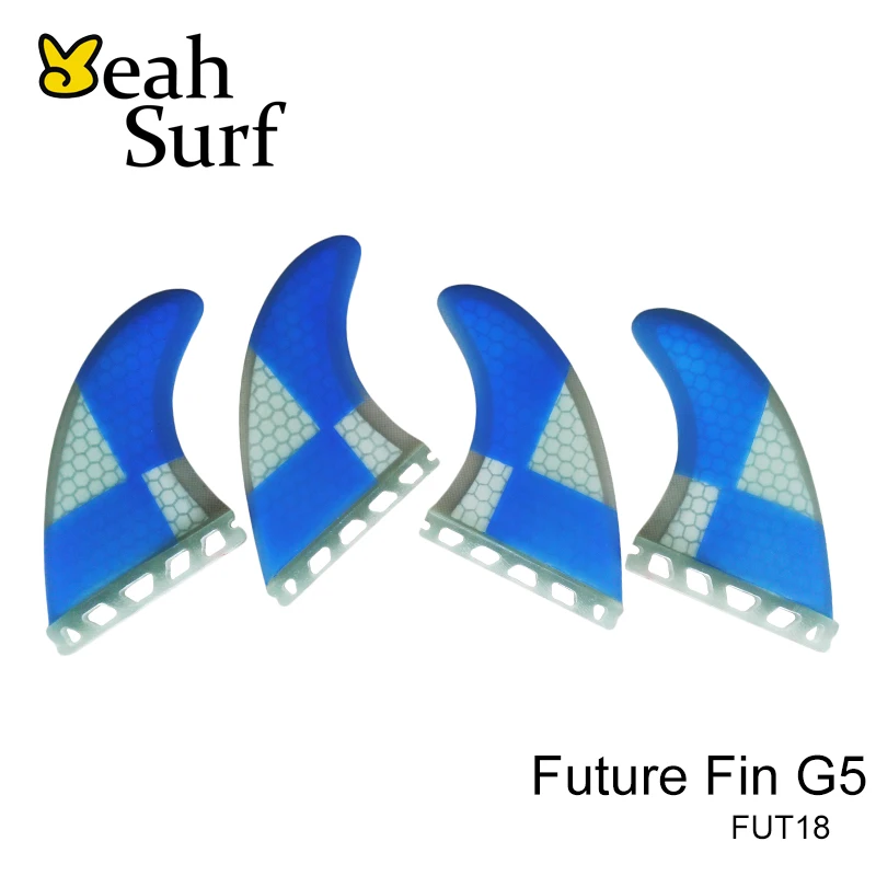 

Fin Future Blue Honeycomb Surf Fin Future Surfboard Quihas 4pcs/set