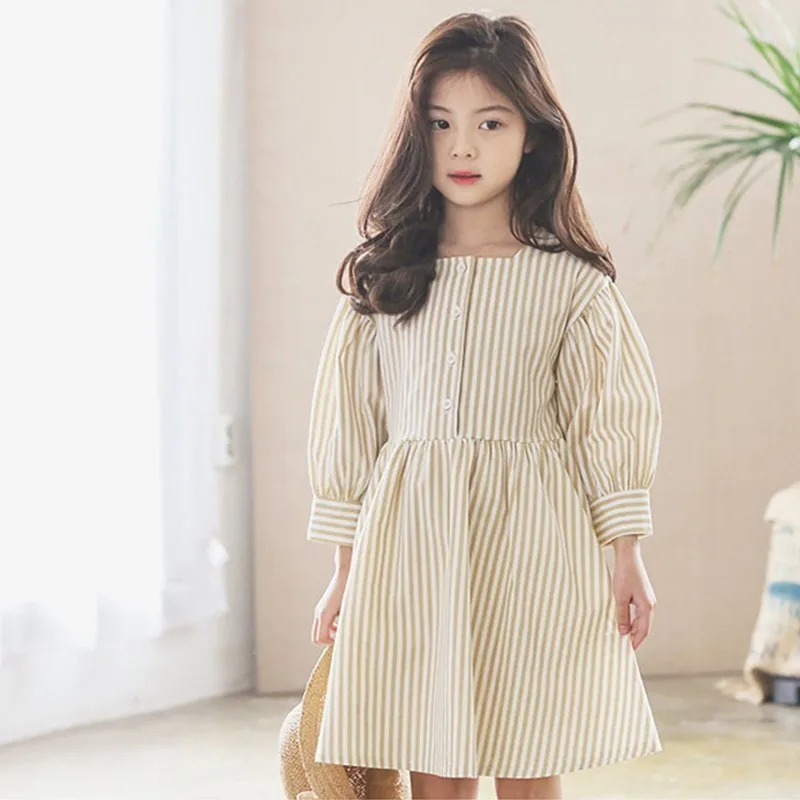 

Favourite Teen Girl Casual Long Shirt Cotton High Flying 2019 Fall Spring Band Children Dress Kids Dresses For School Clothes