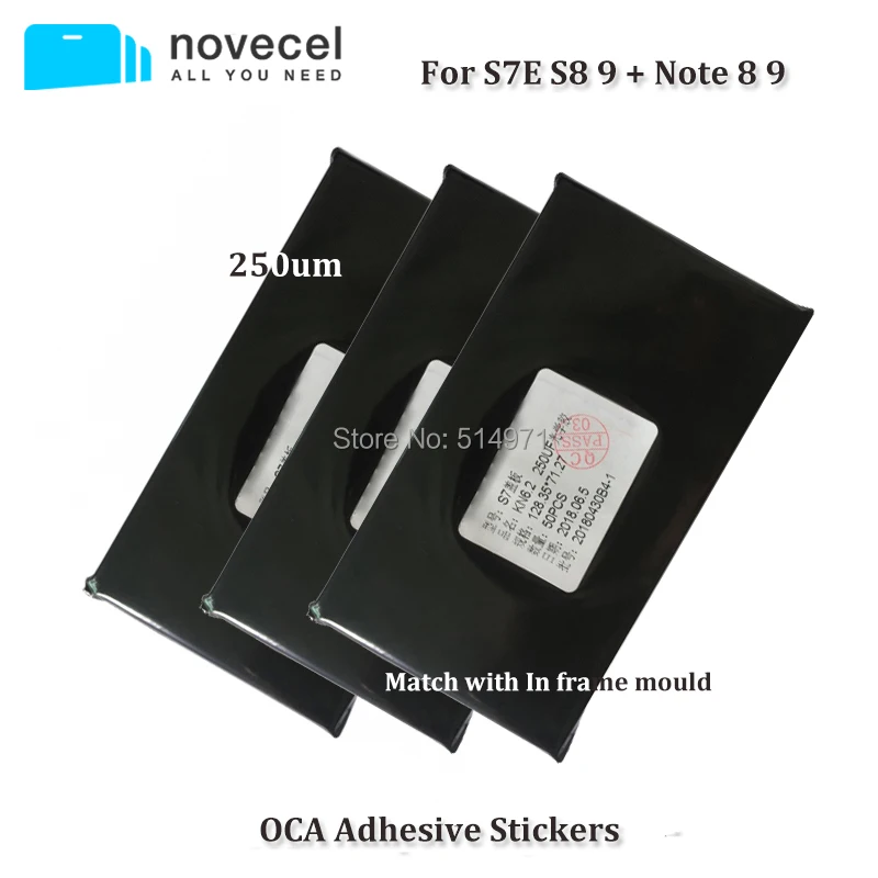 

50pcs/ Lot OCA Film Glue SJ OCA Adhesive Stickers for Samsung S10 S10P S10E Screen Glass Laminate