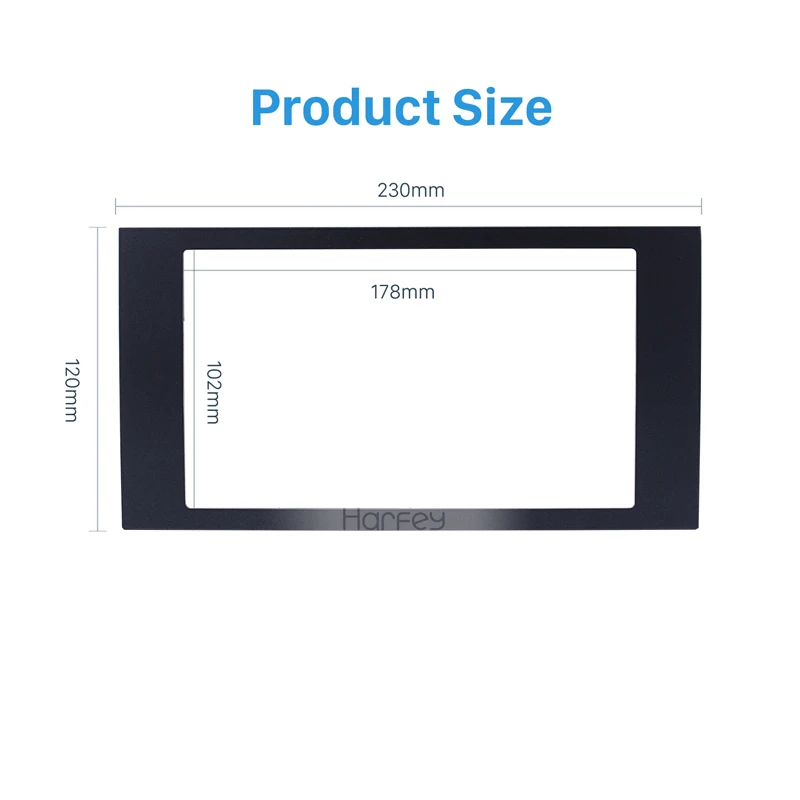 Harfey 2Din Car Radio Panel Fascia Fitting Frame DVD Player Dash Mount Kit For 2006 Ford Focus Transit 173*98/178*100/178*102mm Harfey 2Din Car Radio Panel Fascia Fitting Frame DVD Player Dash Mount Kit For 2006 Ford Focus Transit 173*98/178*100/178*102mm