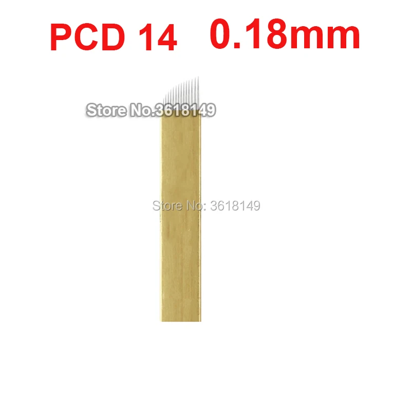 

0.18mm PCD 12/12U/14/14U/18U Microblading Needles Tattoo Needle Hard Lamina for Permanent Makeup Eyebrow Lip 3D Embroidery