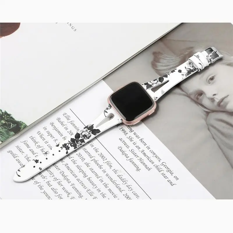 2019 New Fashion Match Replacement Watch Band Leather Wrist Watchband Strap Bracelet Belt For Fitbit Versa Smart Watch Wristband