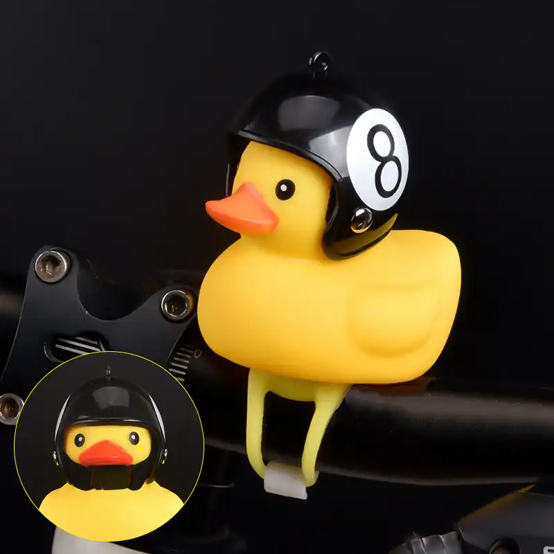 1pc Dessin Animé Jaune Silice Petit Canard Casque Tête Vélo