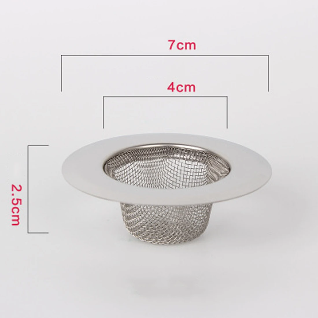 Стопорный фильтр из нержавеющей стали, сетчатый фильтр для раковины, для ванны, ловушка для волос, Стопорная пробка, фильтр для слива, ловушка для кухни и ванной комнаты, ситечко