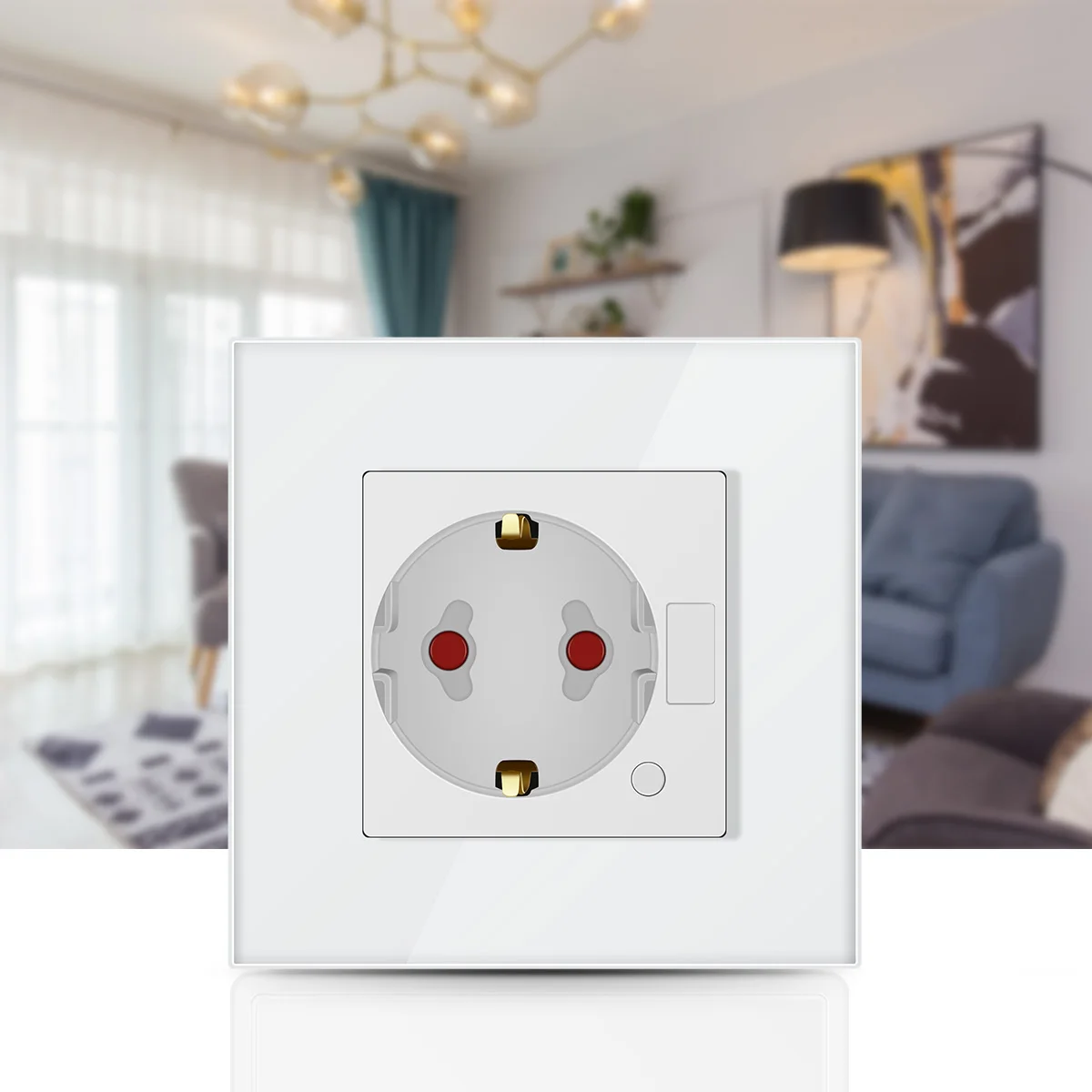 

Smart Socket Plug Wireless Socket Wifi Plug Compatible With Amazon Alexa/Google Home APP Timer Set EU Plug10A Power Outlet Panel