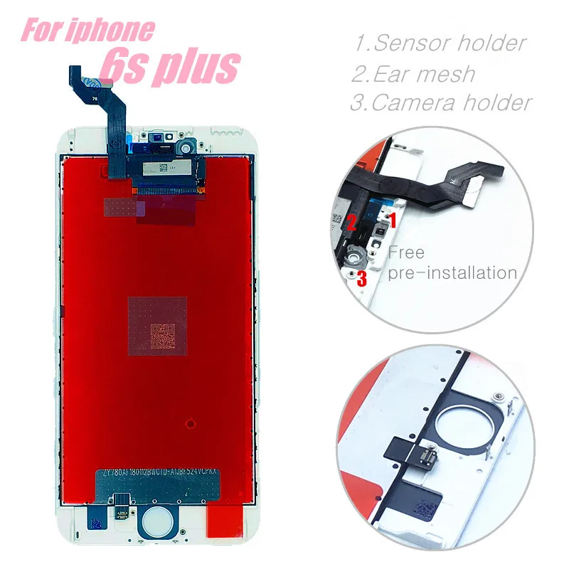 ЖК экран AAA для iPhone 5s 6 6s plus сменный сенсорный в сборе iphone 6S + защитное стекло и